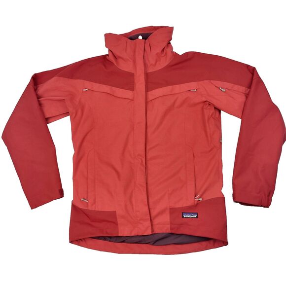 Patagonia Women’s Primo Red Rain Jacket Coat Size XS - Picture 1 of 16